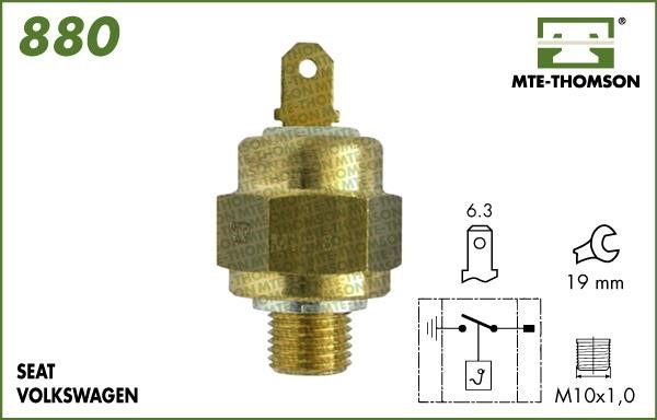 MTE-Thomson 880.100 Temperature Switch, coolant warning lamp 880100: Buy near me in Poland at 2407.PL - Good price!