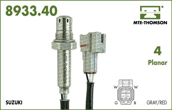 MTE-Thomson 8933.40.072 Lambda sensor 893340072: Buy near me in Poland at 2407.PL - Good price!