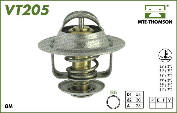 MTE-Thomson VT205.65 Thermostat, coolant VT20565: Buy near me in Poland at 2407.PL - Good price!
