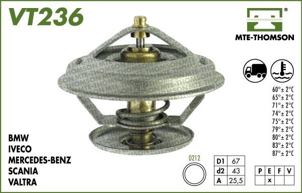 MTE-Thomson VT236.60 Thermostat, coolant VT23660: Buy near me in Poland at 2407.PL - Good price!