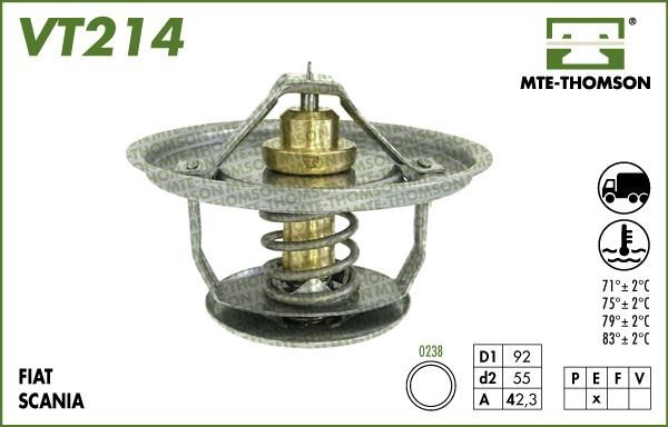 MTE-Thomson VT214.75 Thermostat, coolant VT21475: Buy near me in Poland at 2407.PL - Good price!