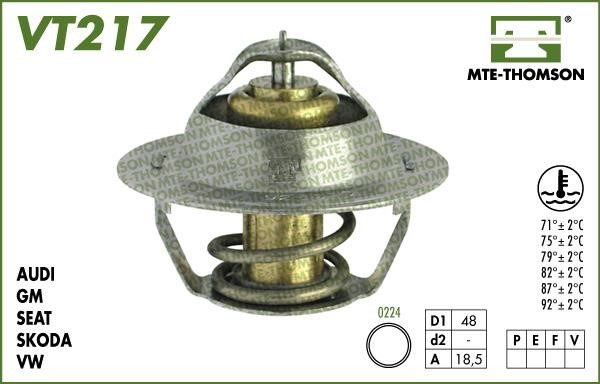 MTE-Thomson VT21787 Thermostat, coolant VT21787: Buy near me in Poland at 2407.PL - Good price!