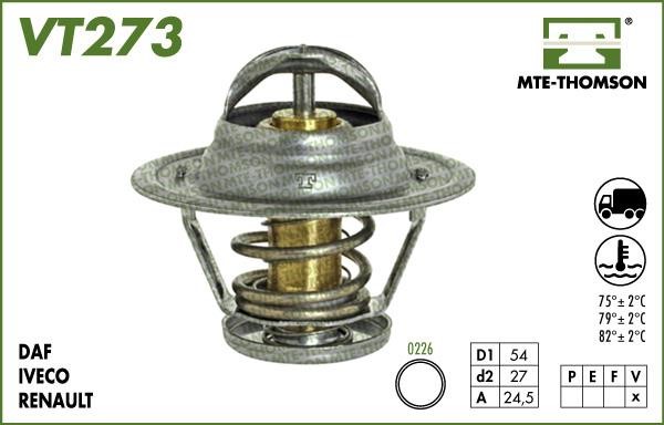 MTE-Thomson VT27382 Thermostat, coolant VT27382: Buy near me in Poland at 2407.PL - Good price!