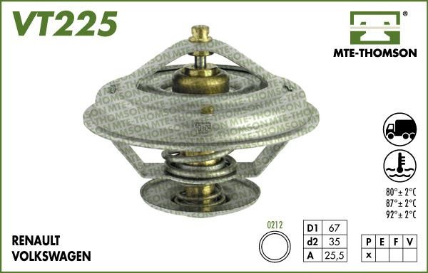 MTE-Thomson VT22580 Thermostat, coolant VT22580: Buy near me in Poland at 2407.PL - Good price!