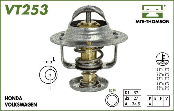MTE-Thomson VT25377 Thermostat, coolant VT25377: Buy near me in Poland at 2407.PL - Good price!
