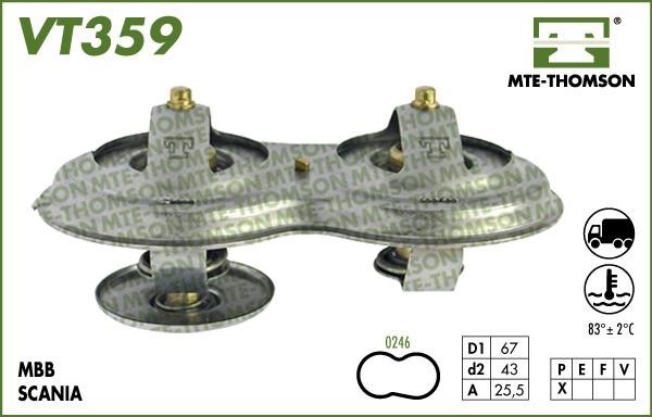 MTE-Thomson VT35975 Thermostat, coolant VT35975: Buy near me in Poland at 2407.PL - Good price!