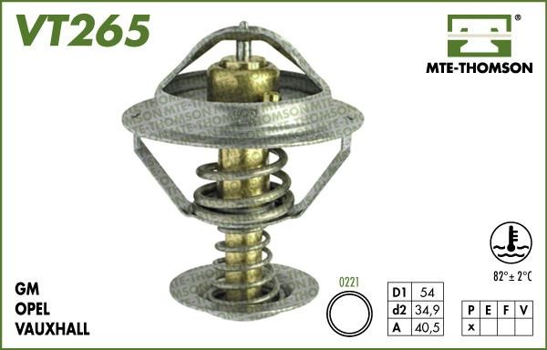 MTE-Thomson VT26582 Thermostat, coolant VT26582: Buy near me at 2407.PL in Poland at an Affordable price!