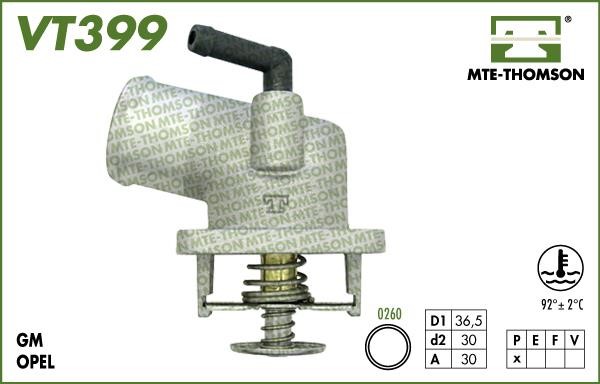 MTE-Thomson VT39992 Thermostat, coolant VT39992: Buy near me in Poland at 2407.PL - Good price!