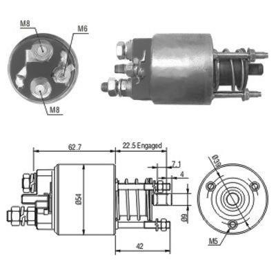Hoffer 46049 Solenoid switch, starter 46049: Buy near me in Poland at 2407.PL - Good price!