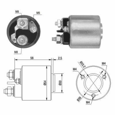 Hoffer 46015 Solenoid switch, starter 46015: Buy near me in Poland at 2407.PL - Good price!