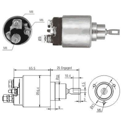 Hoffer 46117 Solenoid switch, starter 46117: Buy near me in Poland at 2407.PL - Good price!