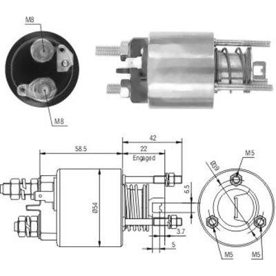 Hoffer 46121 Solenoid switch, starter 46121: Buy near me in Poland at 2407.PL - Good price!