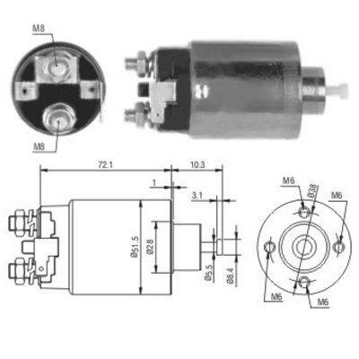 Hoffer 46124 Solenoid switch, starter 46124: Buy near me in Poland at 2407.PL - Good price!
