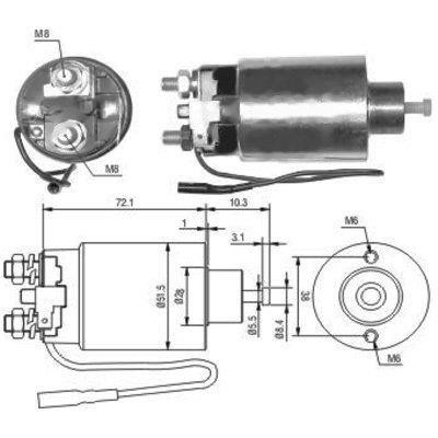 Hoffer 46127 Solenoid switch, starter 46127: Buy near me in Poland at 2407.PL - Good price!
