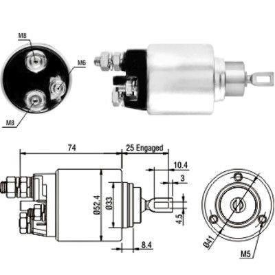 Hoffer 46129 Solenoid switch, starter 46129: Buy near me at 2407.PL in Poland at an Affordable price!