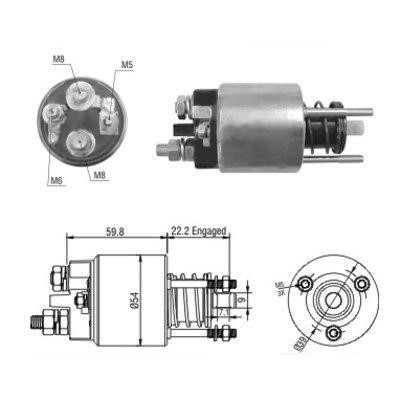 Hoffer 46134 Solenoid switch, starter 46134: Buy near me in Poland at 2407.PL - Good price!