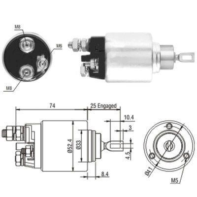 Hoffer 46144 Solenoid switch, starter 46144: Buy near me in Poland at 2407.PL - Good price!