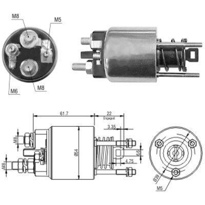 Hoffer 46145 Solenoid switch, starter 46145: Buy near me in Poland at 2407.PL - Good price!