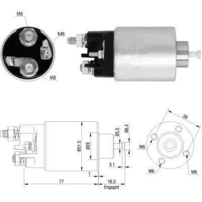 Hoffer 46157 Solenoid switch, starter 46157: Buy near me in Poland at 2407.PL - Good price!