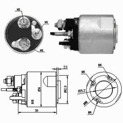 Hoffer 46159 Solenoid switch, starter 46159: Buy near me at 2407.PL in Poland at an Affordable price!