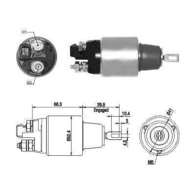Hoffer 46265 Solenoid switch, starter 46265: Buy near me in Poland at 2407.PL - Good price!