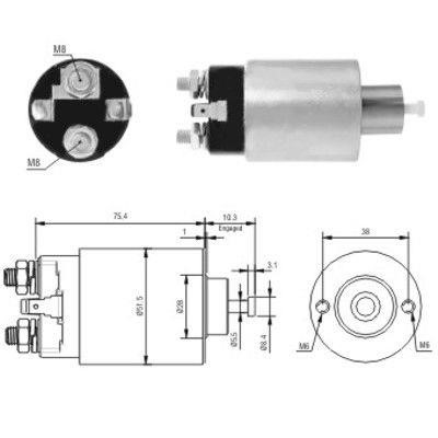 Hoffer 46167 Solenoid switch, starter 46167: Buy near me in Poland at 2407.PL - Good price!
