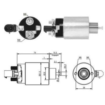 Hoffer 46171 Solenoid switch, starter 46171: Buy near me in Poland at 2407.PL - Good price!