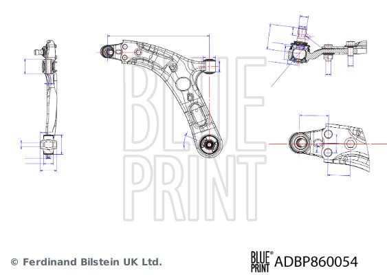 Blue Print ADBP860054 Track Control Arm ADBP860054: Buy near me at 2407.PL in Poland at an Affordable price!