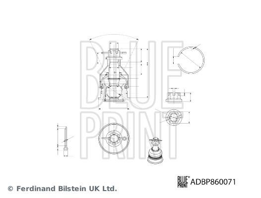Blue Print ADBP860071 Ball joint ADBP860071: Buy near me in Poland at 2407.PL - Good price!