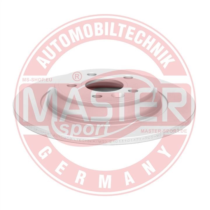 Диск гальмівний задній невентильований Master-sport 24011101471PCSMS