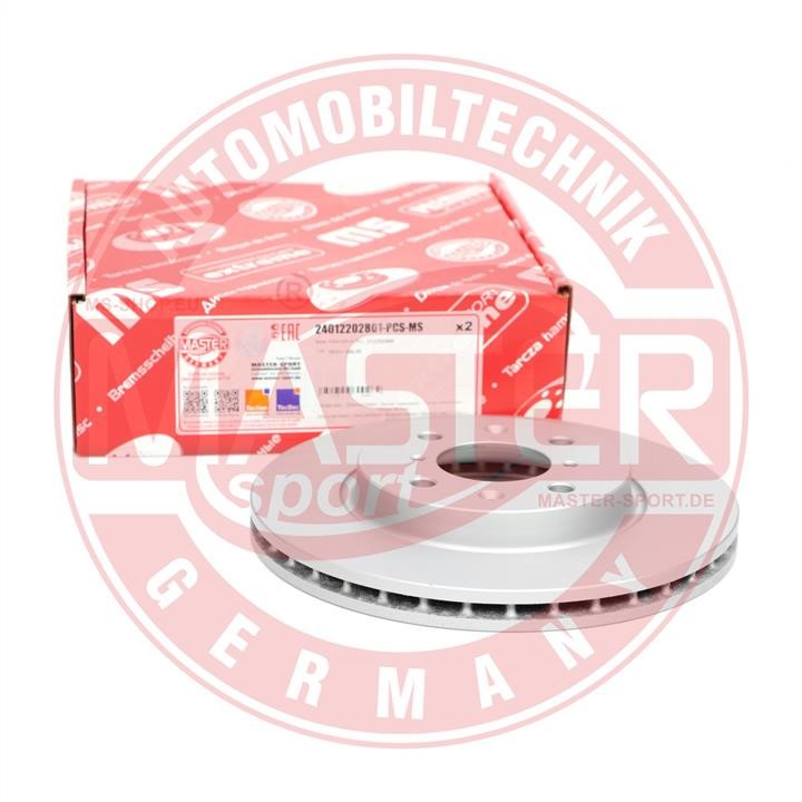 Wentylowana przednia tarcza hamulcowa Master-sport 24012202801-PCS-MS