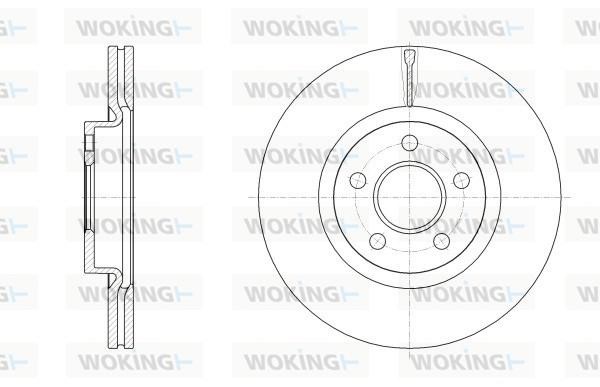 Woking D62561.10 Brake Pad Set, disc brake D6256110: Buy near me in Poland at 2407.PL - Good price!