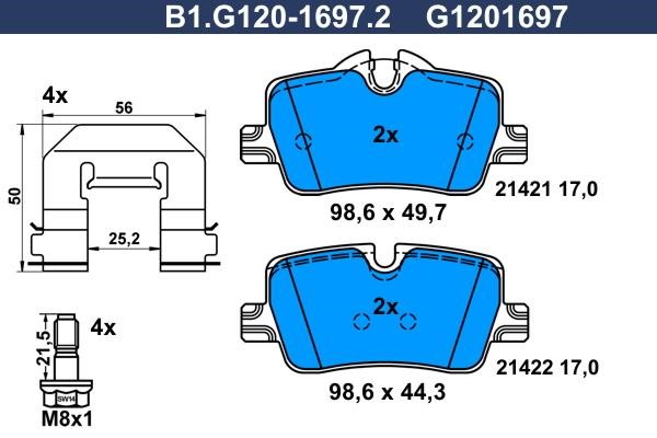Galfer B1.G120-1697.2 Klocki hamulcowe, zestaw B1G12016972: Dobra cena w Polsce na 2407.PL - Kup Teraz!