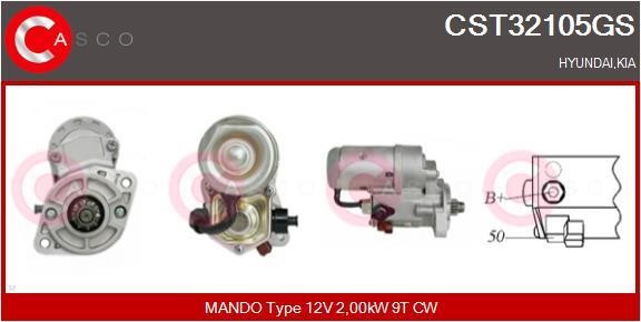 Casco CST32105GS Starter CST32105GS: Buy near me in Poland at 2407.PL - Good price!