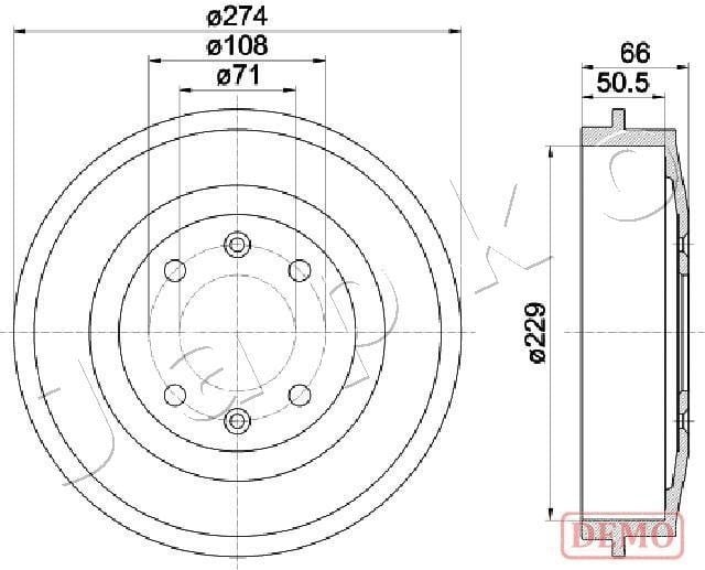 Japko 560600C Барабан гальмівний 560600C: Приваблива ціна - Купити у Польщі на 2407.PL!