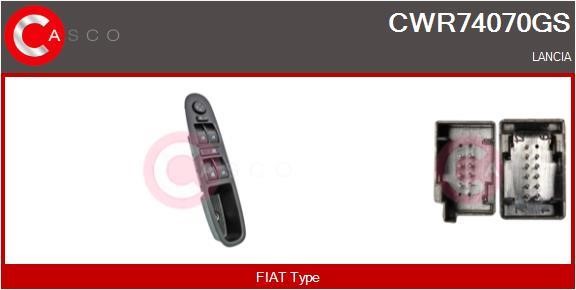 Casco CWR74070GS Power window button CWR74070GS: Buy near me in Poland at 2407.PL - Good price!
