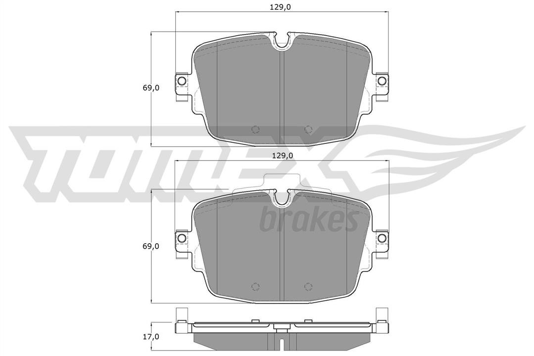 Tomex TX 16-13 Brake Pad Set, disc brake TX1613: Buy near me in Poland at 2407.PL - Good price!