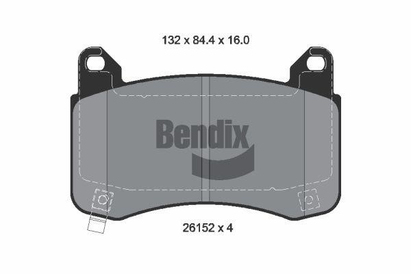 Bendix USA BPD2399 Гальмівні колодки, комплект BPD2399: Приваблива ціна - Купити у Польщі на 2407.PL!
