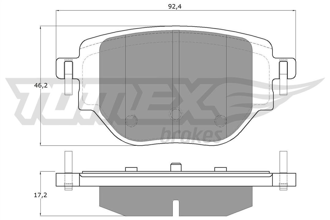 Tomex TX 19-91 Brake Pad Set, disc brake TX1991: Buy near me in Poland at 2407.PL - Good price!