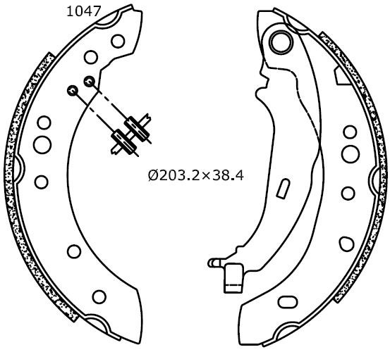 Omnicraft 2255817 Brake shoe set 2255817: Buy near me in Poland at 2407.PL - Good price!