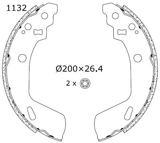 Omnicraft 2255855 Колодки тормозные барабанные, комплект 2255855: Купить в Польше - Отличная цена на 2407.PL!