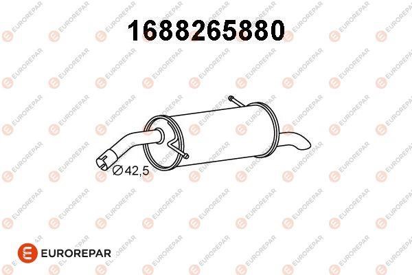 Eurorepar 1688265880 Глушитель, задняя часть 1688265880: Купить в Польше - Отличная цена на 2407.PL!