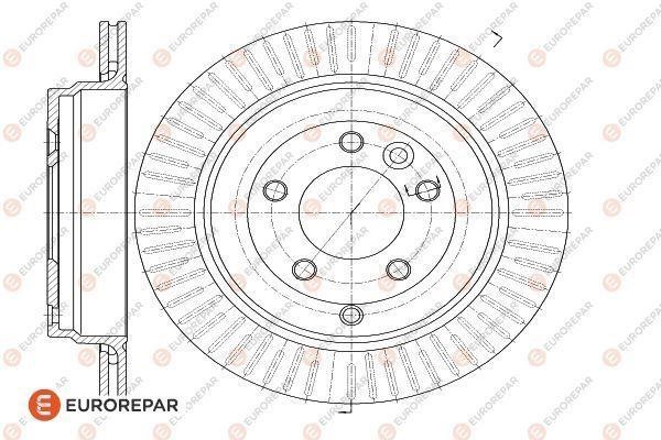 Eurorepar 1622811380 Ventilated disc brake, 1 pcs. 1622811380: Buy near me at 2407.PL in Poland at an Affordable price!