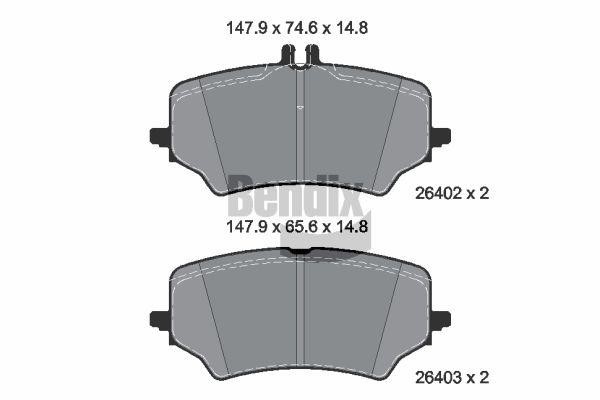 Bendix USA BPD2431 Brake Pad Set, disc brake BPD2431: Buy near me at 2407.PL in Poland at an Affordable price!