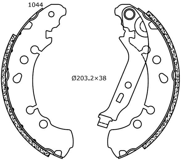 Omnicraft 2255715 Brake shoe set 2255715: Buy near me at 2407.PL in Poland at an Affordable price!