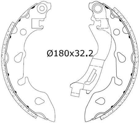 Omnicraft 2255736 Brake shoe set 2255736: Buy near me at 2407.PL in Poland at an Affordable price!