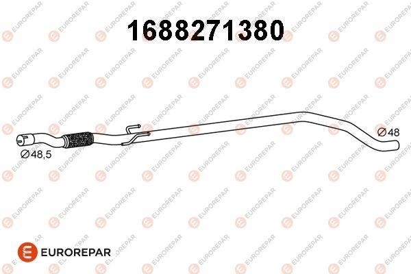 Eurorepar 1688271380 Exhaust pipe 1688271380: Buy near me at 2407.PL in Poland at an Affordable price!