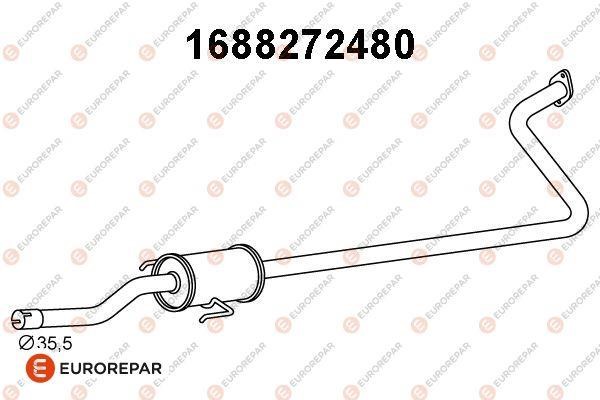 Eurorepar 1688272480 Central silencer 1688272480: Buy near me at 2407.PL in Poland at an Affordable price!
