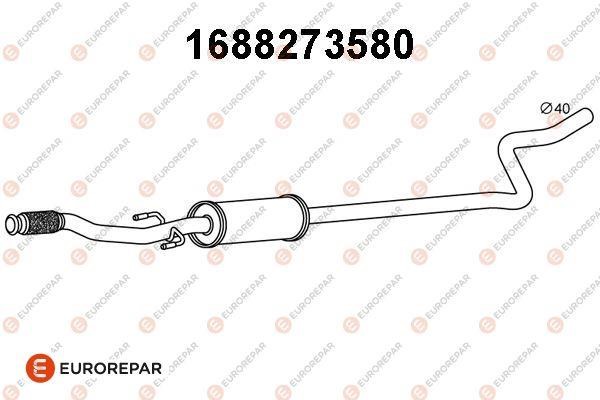 Eurorepar 1688273580 Central silencer 1688273580: Buy near me in Poland at 2407.PL - Good price!