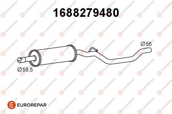 Eurorepar 1688279480 Central silencer 1688279480: Buy near me at 2407.PL in Poland at an Affordable price!